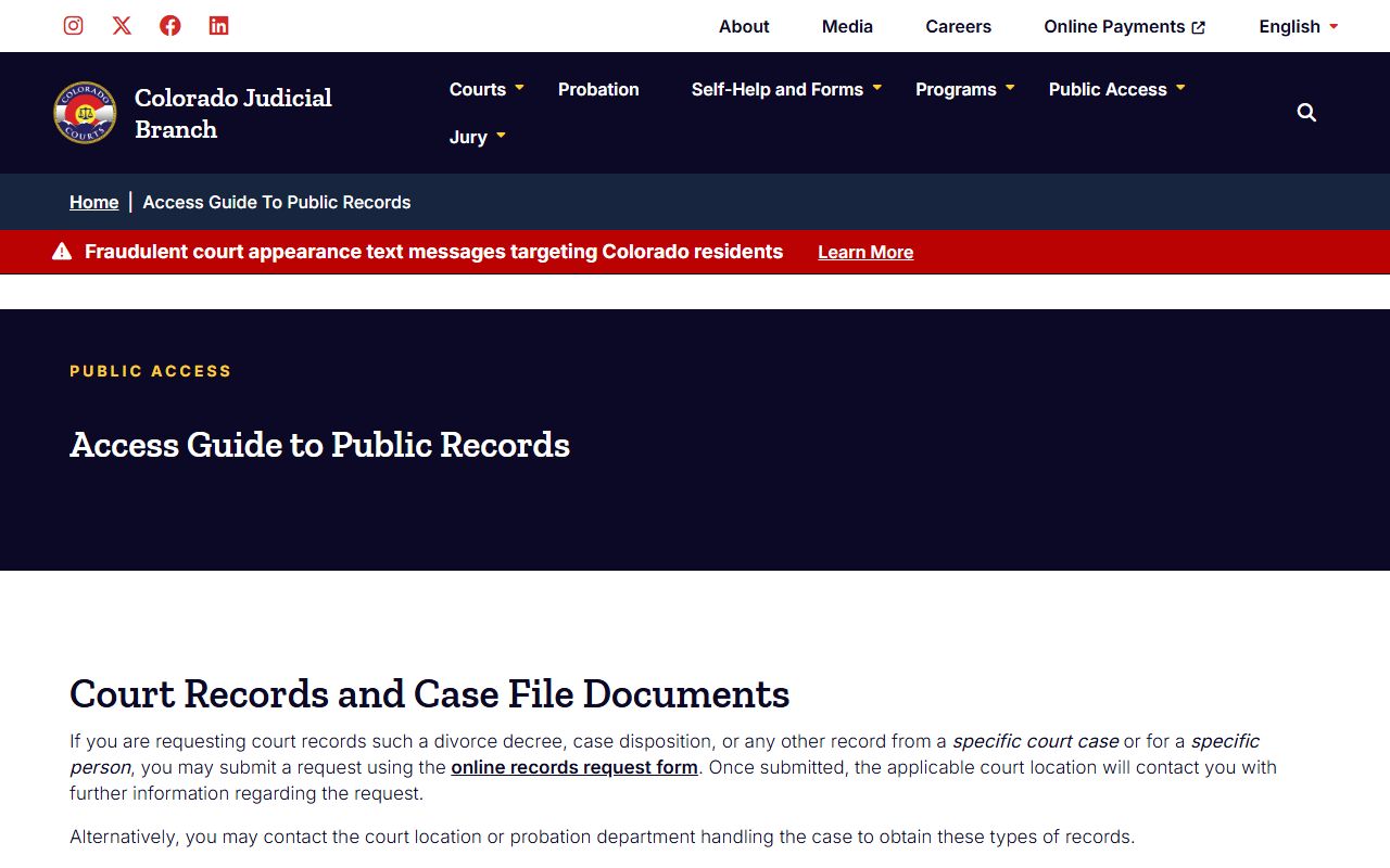 Montezuma County court records access guide after arrest